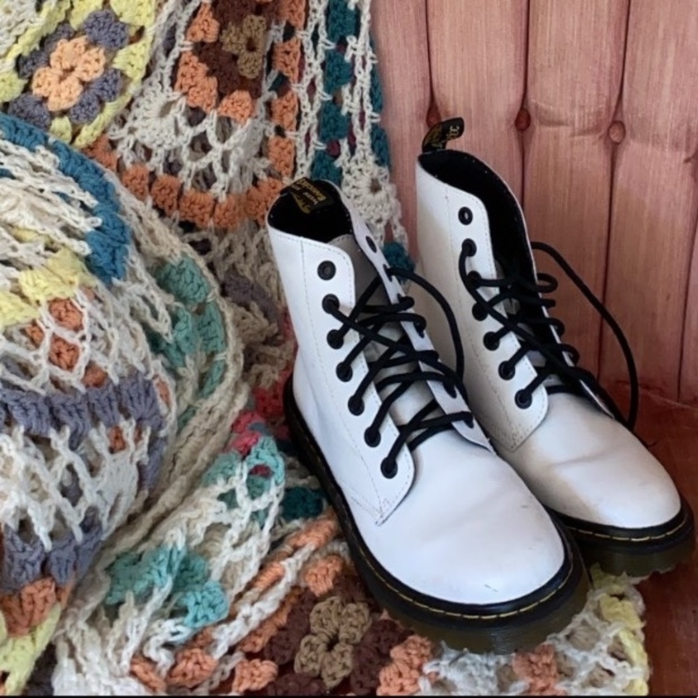 White Dr. Martens Size 9